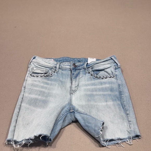 True Religion Light Blue Jean Shorts - Picture 1 of 7